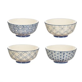 Sashiko Pattern Bowls Assorted